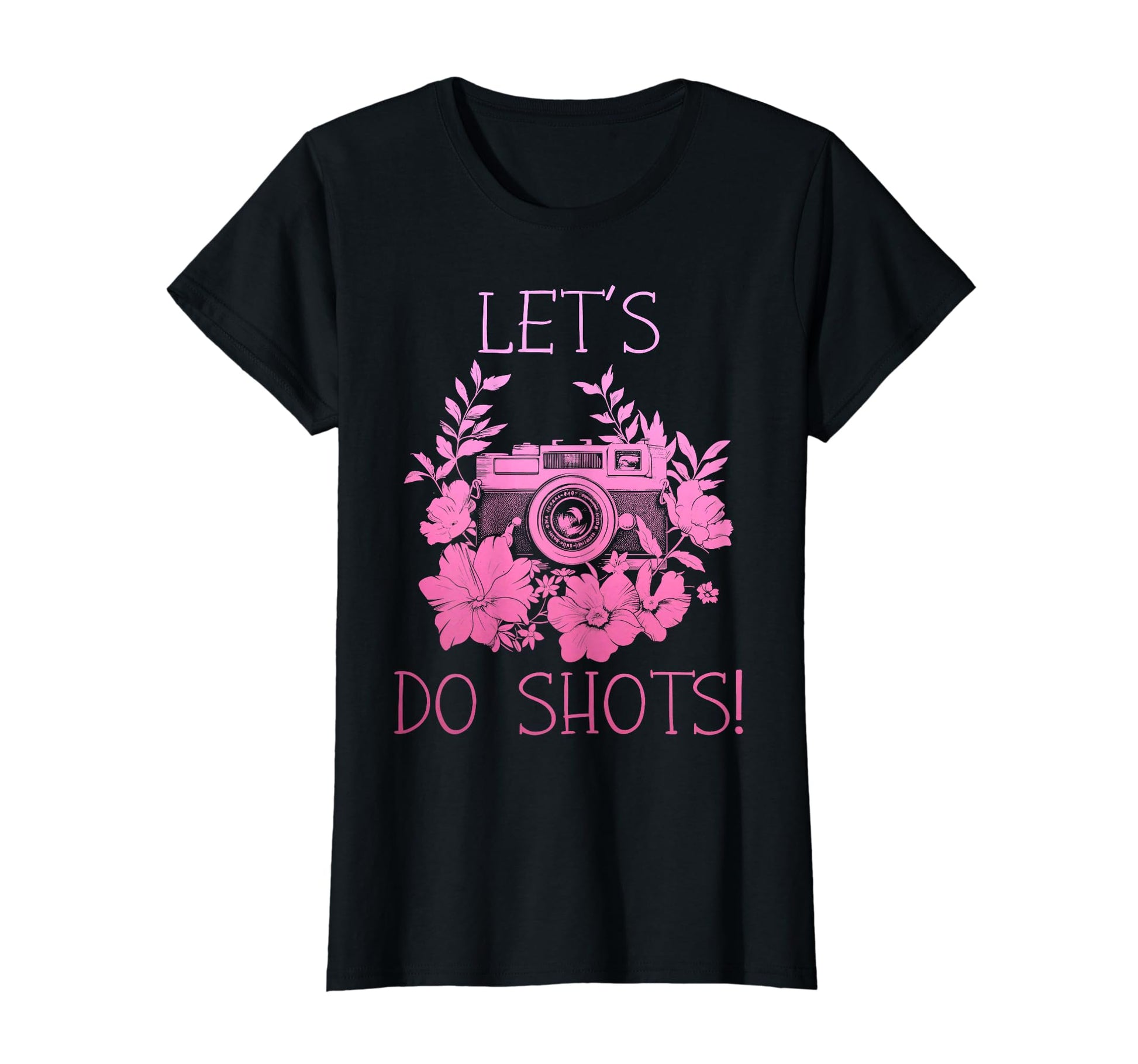 Photographer Lets Do Shots Camera T-Shirt - Aesthetic Graphic for Adults - T-Shirt, Sweatshirt, Hoodie