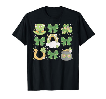 St Patricks Day Rainbow Clover T-Shirt - Casual Everyday Wear for Adults - T-Shirt, Sweatshirt, Hoodie