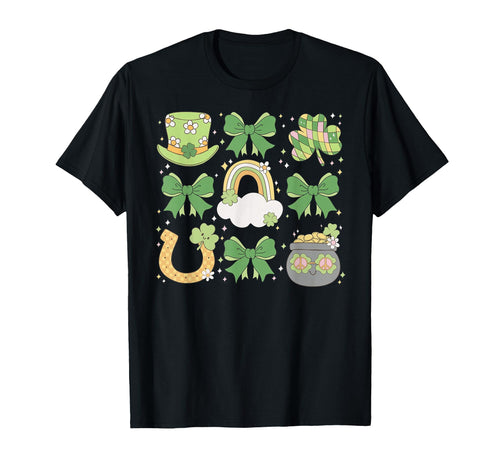 St Patricks Day Rainbow Clover T-Shirt - Casual Everyday Wear for Adults - T-Shirt, Sweatshirt, Hoodie