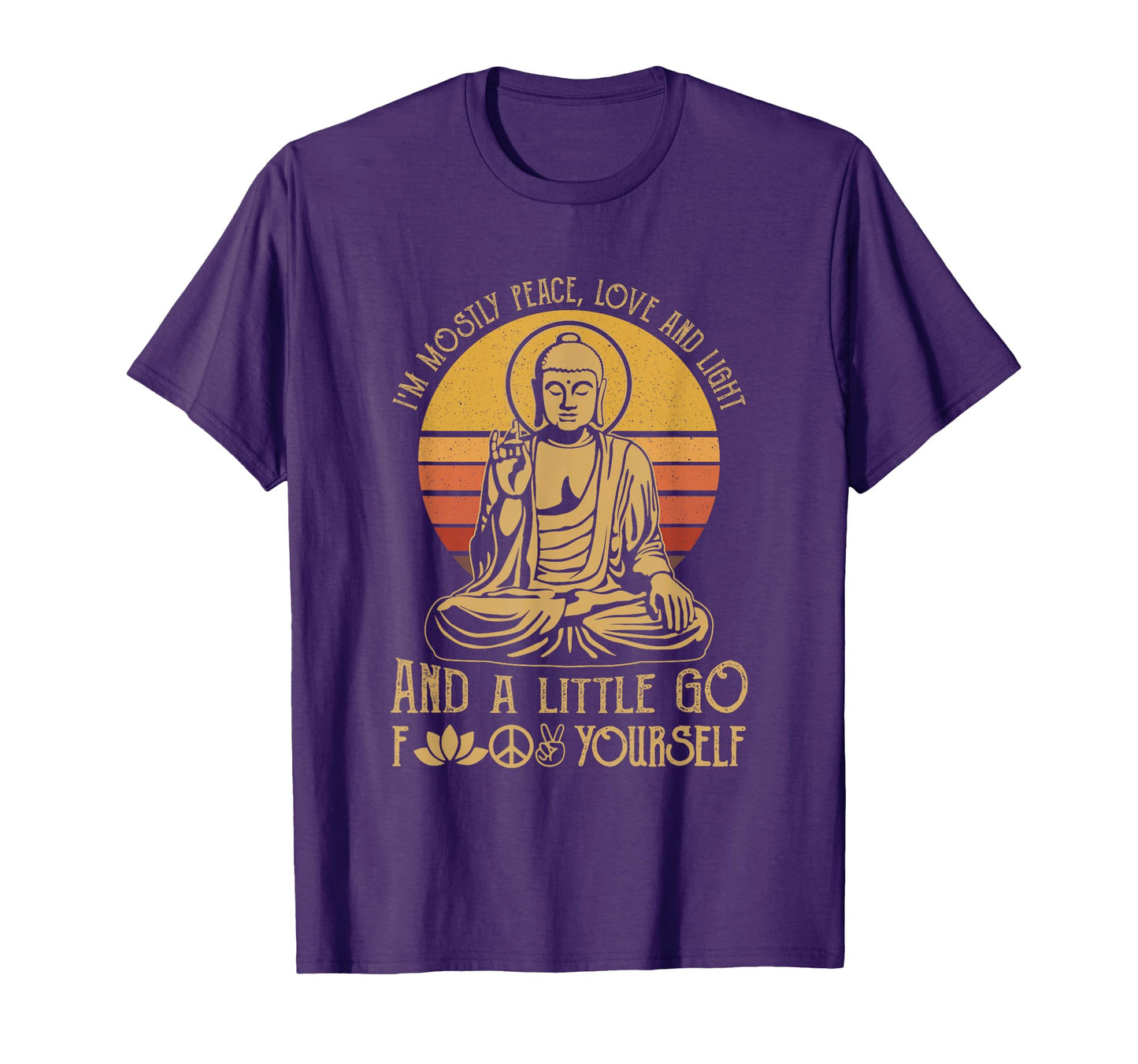 Im Mostly Peace Love And Light And T-Shirt - Trendy Graphic for Adults - T-Shirt, Sweatshirt, Hoodie
