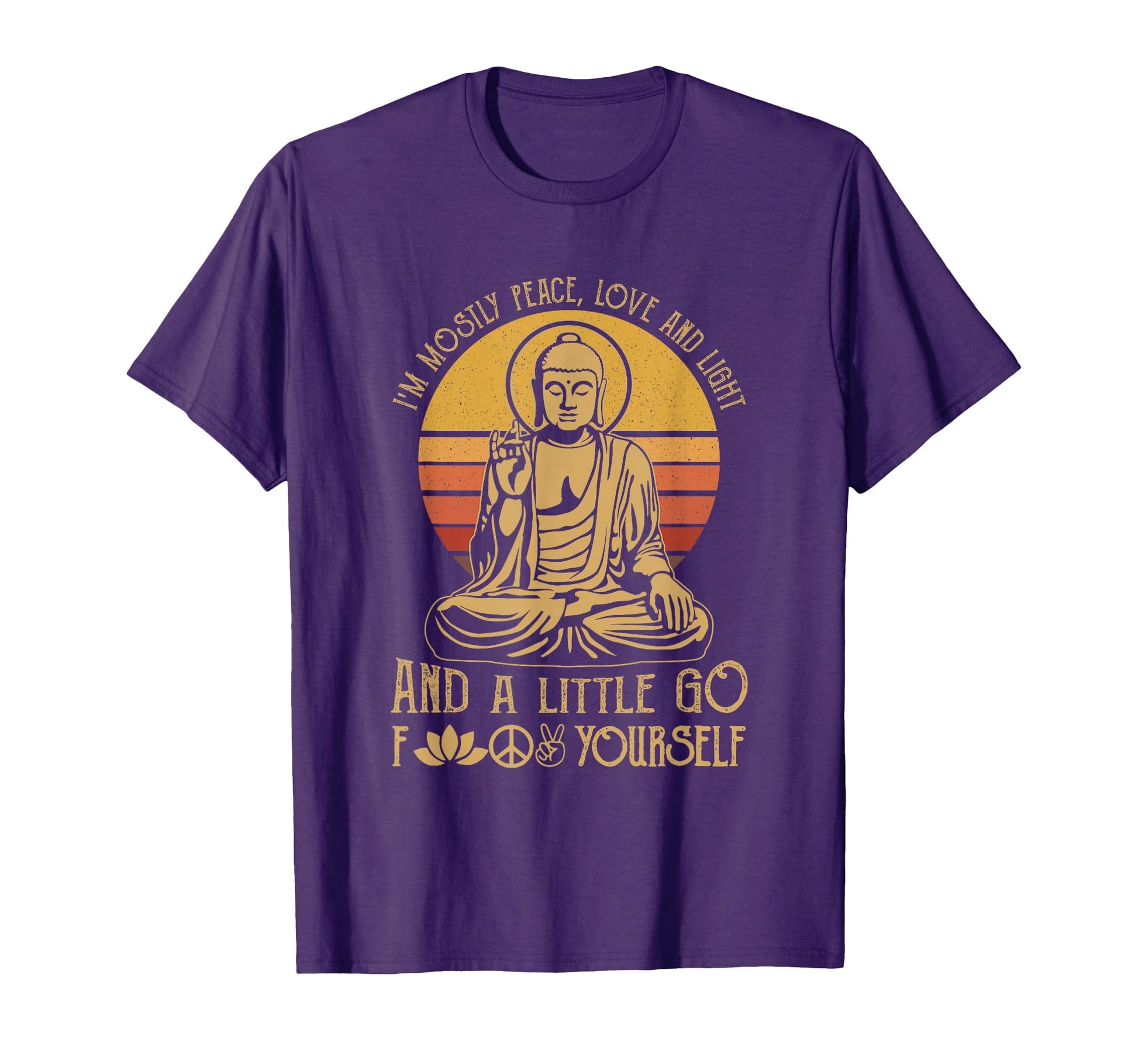 Im Mostly Peace Love And Light And T-Shirt - Trendy Graphic for Adults - T-Shirt, Sweatshirt, Hoodie