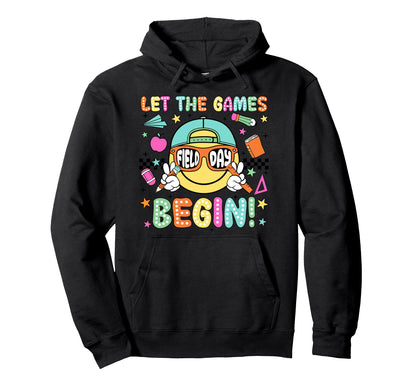 Field Day Let Games Begin School Hoodie - Custom Art Print for Adults - T-Shirt, Sweatshirt, Hoodie