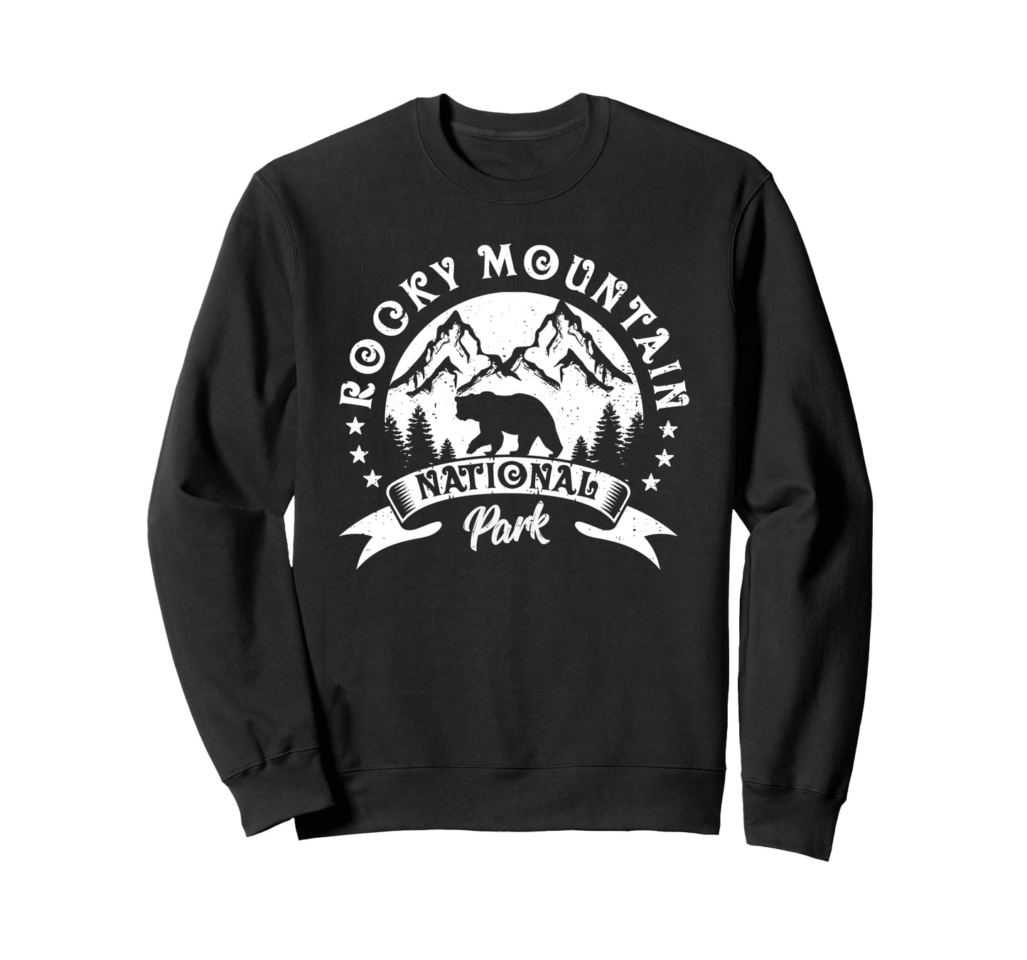Rocky Mountains National Park Bear And Sweatshirt - Unique Graphic Unisex - T-Shirt, Sweatshirt, Hoodie