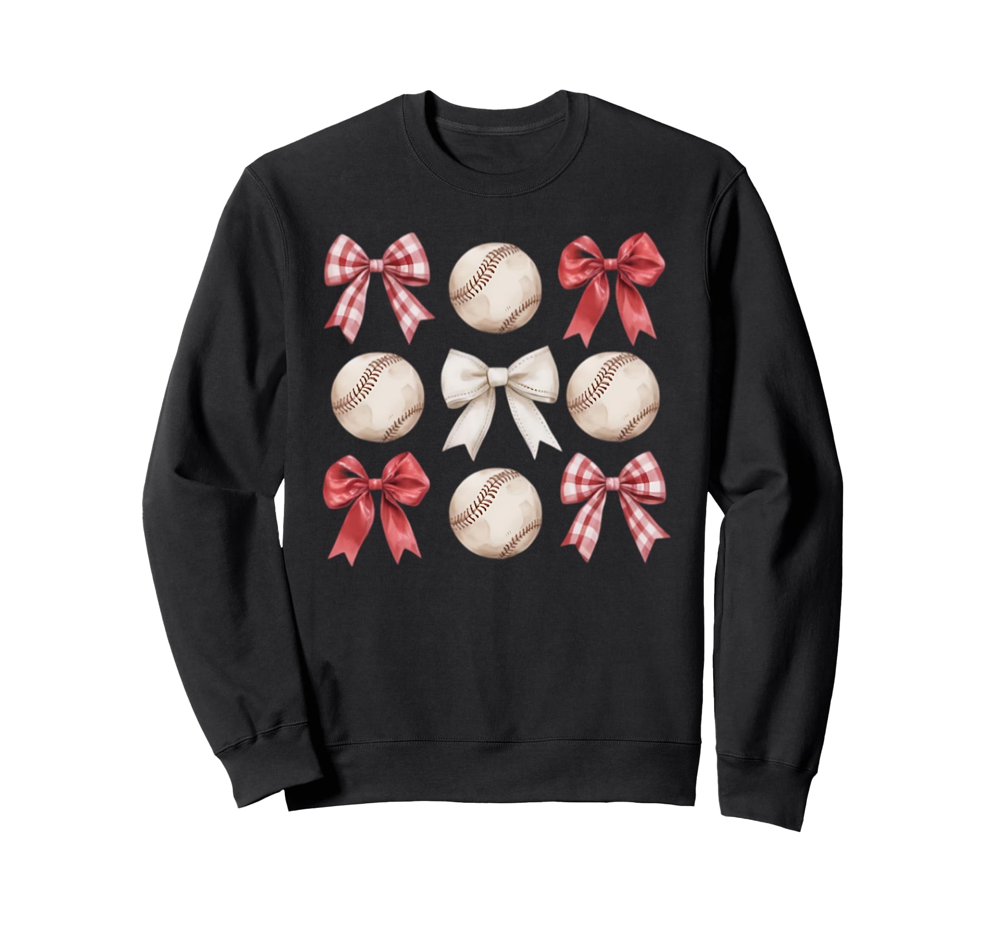 Baseball Coquette Bow Mom Sister Sweatshirt - Streetwear Style Unisex - T-Shirt, Sweatshirt, Hoodie