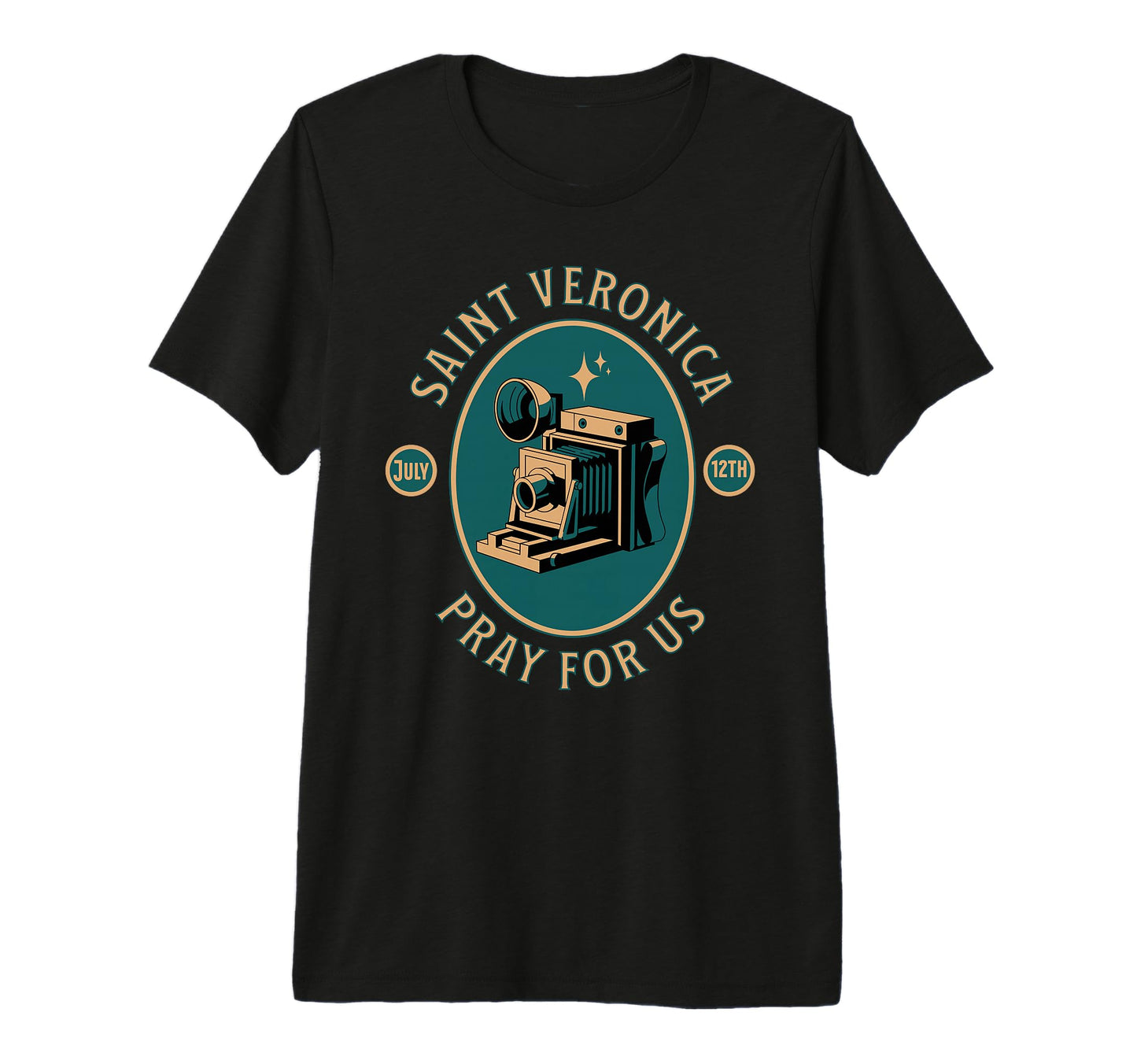 St Veronica Patron Saint T-Shirt - Casual Everyday Wear for Adults - T-Shirt, Sweatshirt, Hoodie