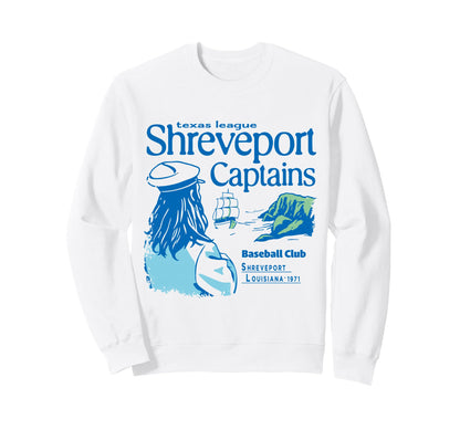 Shreveport Captains Baseball Team Sweatshirt - Aesthetic Graphic Unisex - T-Shirt, Sweatshirt, Hoodie