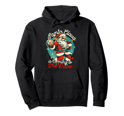 Groovy Santa 70S Disco Hippie Funky Hoodie - Casual Everyday Wear Men Women - T-Shirt, Sweatshirt, Hoodie