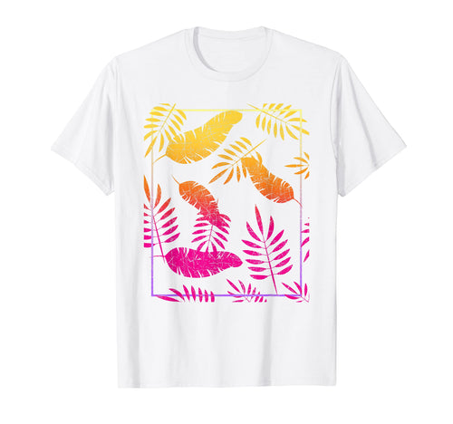 Tropical Vaporwave Aesthetic Summer T-Shirt - Minimalist Print Men Women - T-Shirt, Sweatshirt, Hoodie