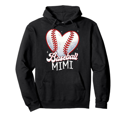 Baseball Mimi Happy Mothers Day Game Day Hoodie - Graphic Print Men Women - T-Shirt, Sweatshirt, Hoodie