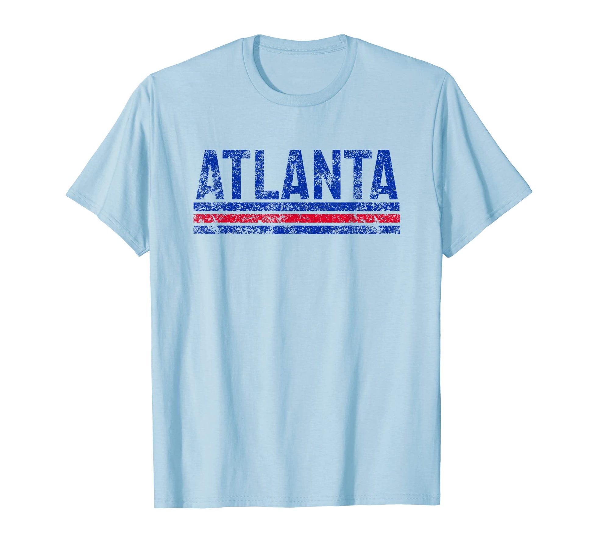 Atlanta Georgia Weathered Stripe T-Shirt - Trendy Graphic Men Women - T-Shirt, Sweatshirt, Hoodie