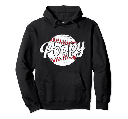 Poppy Proud Baseball Poppy Baseball Player Hoodie - Trendy Graphic Unisex - T-Shirt, Sweatshirt, Hoodie