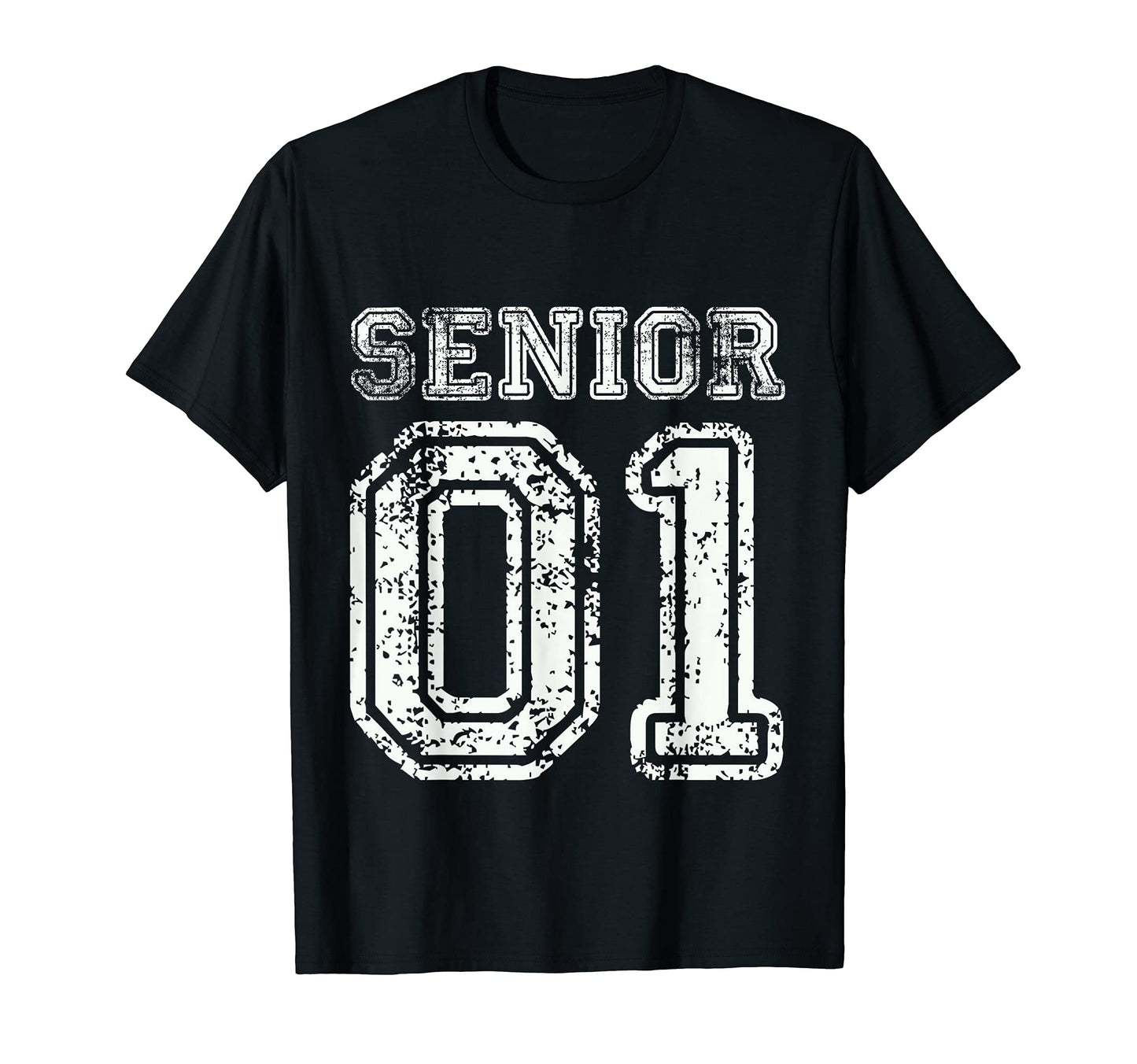 Senior 01 Class 2001 College High School T-Shirt - Minimalist Print Unisex - T-Shirt, Sweatshirt, Hoodie