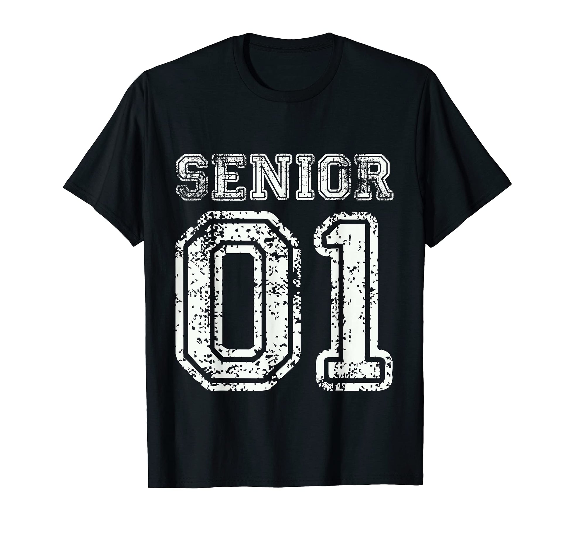 Senior 01 Class 2001 College High School T-Shirt - Minimalist Print Unisex - T-Shirt, Sweatshirt, Hoodie