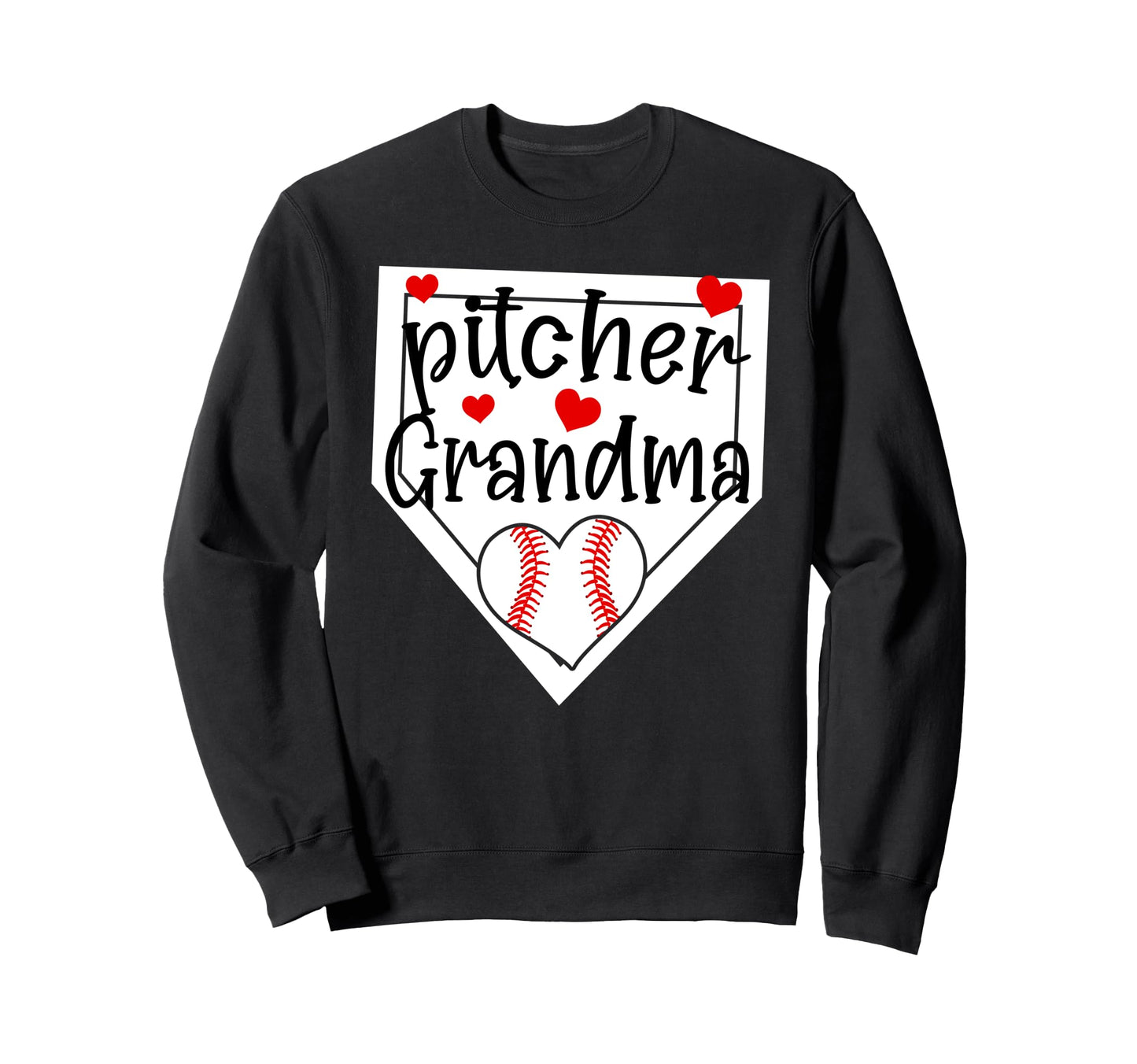 Baseball Pitcher Grandma Baseball Sweatshirt - Streetwear Style Unisex - T-Shirt, Sweatshirt, Hoodie