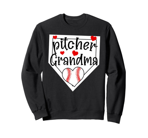 Baseball Pitcher Grandma Baseball Sweatshirt - Streetwear Style Unisex - T-Shirt, Sweatshirt, Hoodie