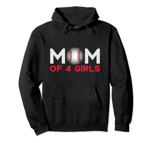 Mom 4 Baseball Mothers Day Hoodie - Unique Graphic for Adults - T-Shirt, Sweatshirt, Hoodie
