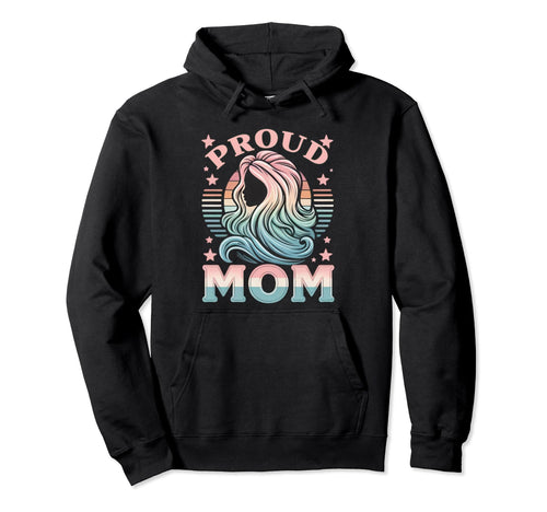 Proud Mom Transgener Lgbtq Rainbow Flag Hoodie - Novelty Apparel Men Women - T-Shirt, Sweatshirt, Hoodie