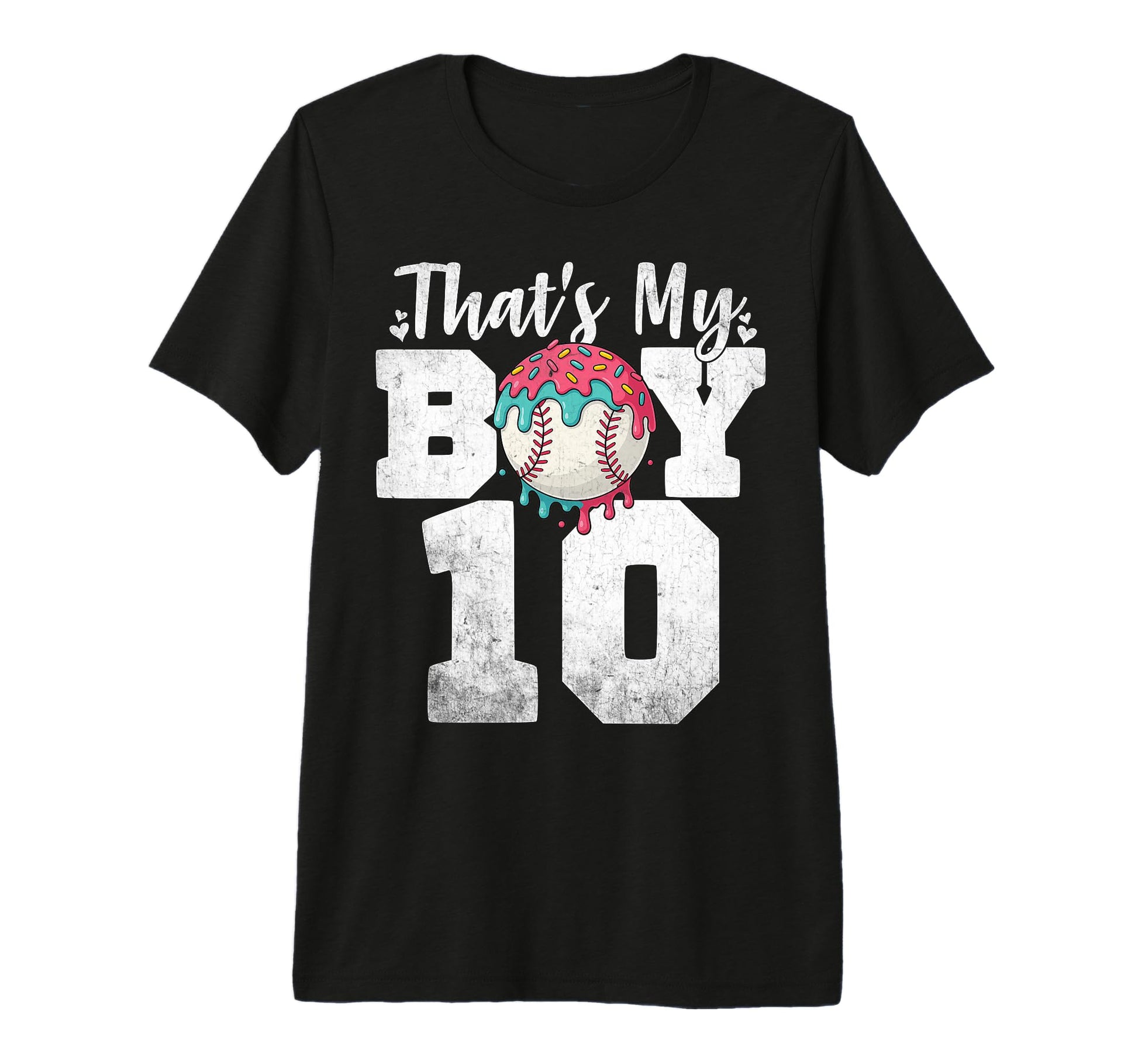 Thats My Baseball 10 Number Mom Dad 10 T-Shirt - Unique Graphic for Adults - T-Shirt, Sweatshirt, Hoodie