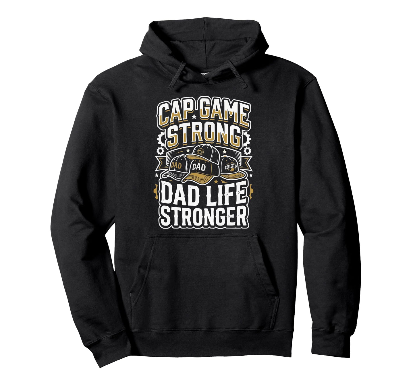 Cap Collector Dad Cap Lover Daddy Hoodie - Aesthetic Graphic for Adults - T-Shirt, Sweatshirt, Hoodie