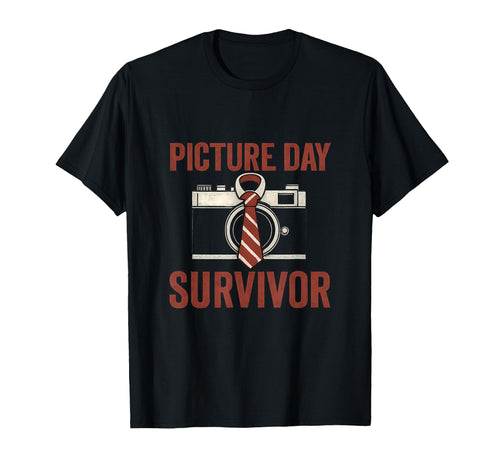 Picture Day Survivor Camera T-Shirt - Unique Graphic for Adults - T-Shirt, Sweatshirt, Hoodie