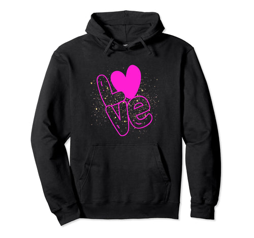 Love And Peace Heart Hoodie - Fun Novelty Design for Adults - T-Shirt, Sweatshirt, Hoodie