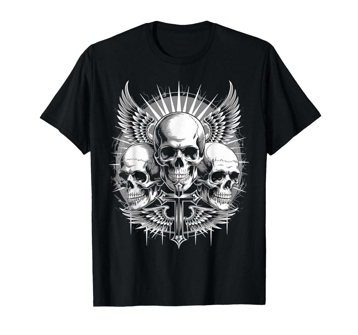 Gothic Skull Grunge Alt Aesthetic T-Shirt - Casual Everyday Wear Unisex - T-Shirt, Sweatshirt, Hoodie