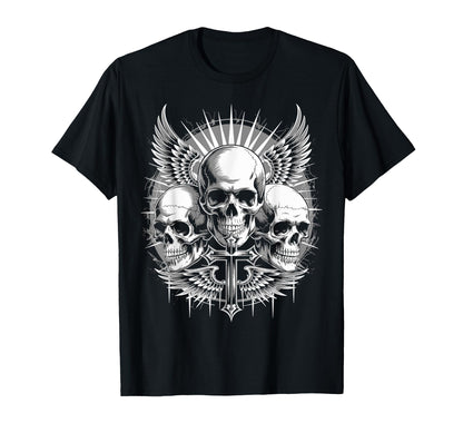 Gothic Skull Grunge Alt Aesthetic T-Shirt - Casual Everyday Wear Unisex - T-Shirt, Sweatshirt, Hoodie