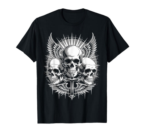 Gothic Skull Grunge Alt Aesthetic T-Shirt - Casual Everyday Wear Unisex - T-Shirt, Sweatshirt, Hoodie