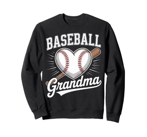 Baseball Grandma Softball Grandmas Sweatshirt - Trendy Graphic Unisex - T-Shirt, Sweatshirt, Hoodie