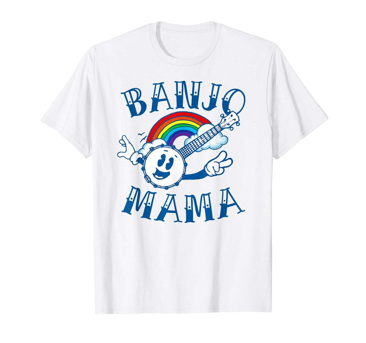 Banjo Mama Tattoo Art Mothers Day Rainbow T-Shirt - Graphic Print Men Women - T-Shirt, Sweatshirt, Hoodie