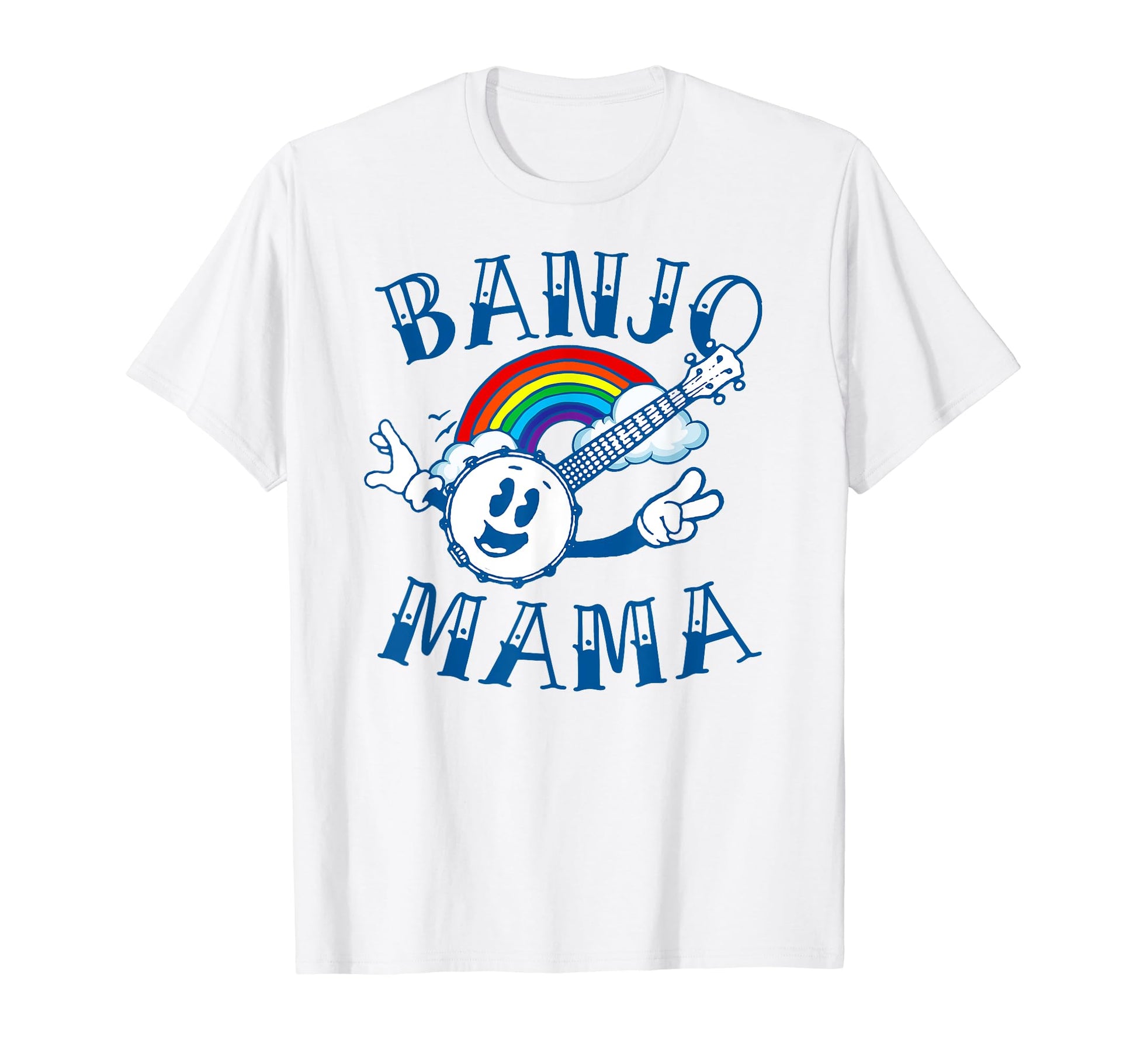 Banjo Mama Tattoo Art Mothers Day Rainbow T-Shirt - Graphic Print Men Women - T-Shirt, Sweatshirt, Hoodie