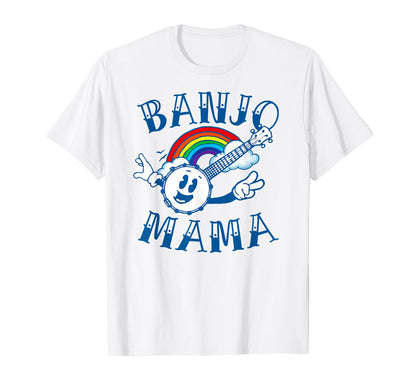Banjo Mama Tattoo Art Mothers Day Rainbow T-Shirt - Graphic Print Men Women - T-Shirt, Sweatshirt, Hoodie