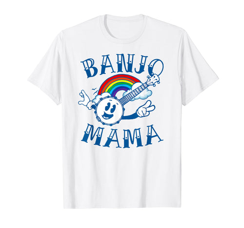 Banjo Mama Tattoo Art Mothers Day Rainbow T-Shirt - Graphic Print Men Women - T-Shirt, Sweatshirt, Hoodie