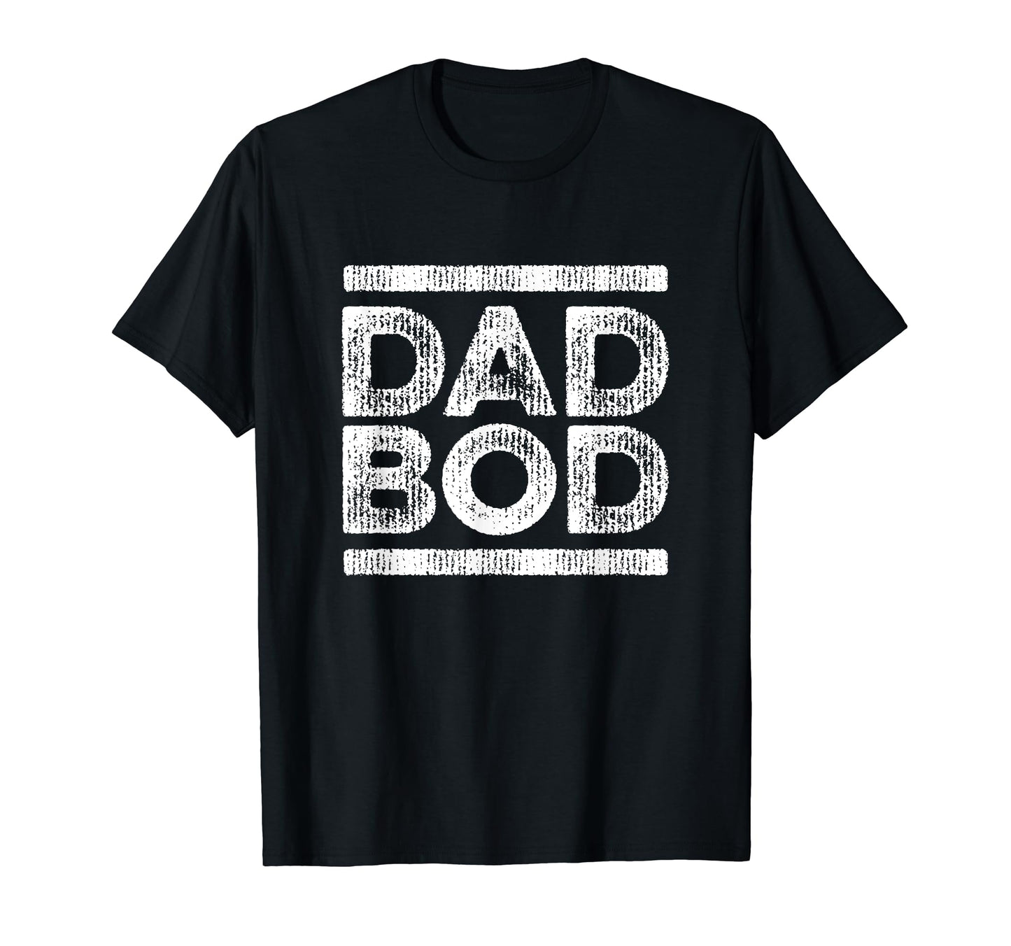 Dad Bod Faded Stripe 80S Dark T-Shirt - Fun Novelty Design Men Women - T-Shirt, Sweatshirt, Hoodie