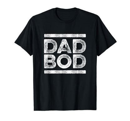 Dad Bod Faded Stripe 80S Dark T-Shirt - Fun Novelty Design Men Women - T-Shirt, Sweatshirt, Hoodie
