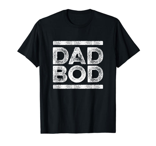 Dad Bod Faded Stripe 80S Dark T-Shirt - Fun Novelty Design Men Women - T-Shirt, Sweatshirt, Hoodie