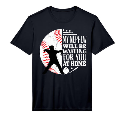 Mens Baseball Catcher Aunt Uncle Nephew T-Shirt - Unique Graphic Men Women - T-Shirt, Sweatshirt, Hoodie