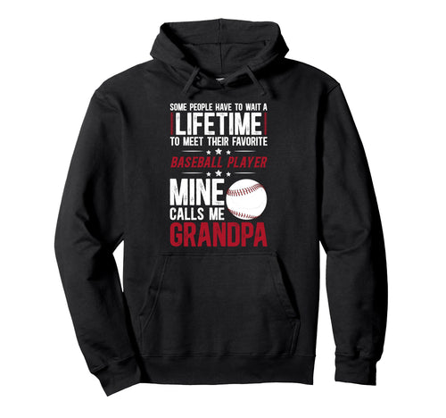 Baseball Grandpa Proud Grandpa Hoodie - Minimalist Print for Adults - T-Shirt, Sweatshirt, Hoodie