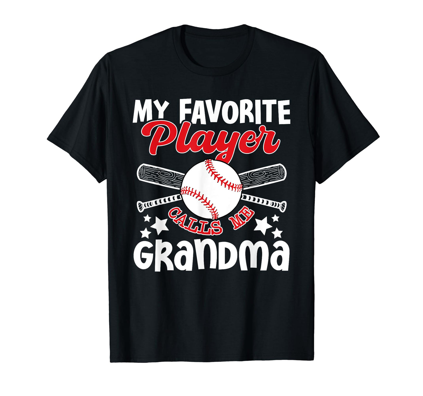 Baseball Grandma My Favorite Player T-Shirt - Minimalist Print for Adults - T-Shirt, Sweatshirt, Hoodie