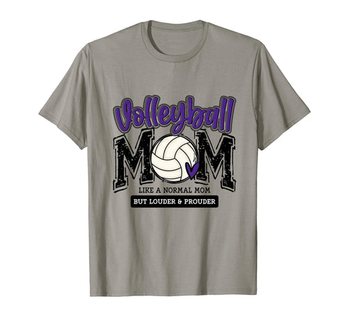 Volleyball Mom Purple Game Day T-Shirt - Casual Everyday Wear for Adults - T-Shirt, Sweatshirt, Hoodie