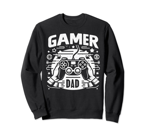 Gamer Dad Game Controller Gaming Sweatshirt - Aesthetic Graphic for Adults - T-Shirt, Sweatshirt, Hoodie