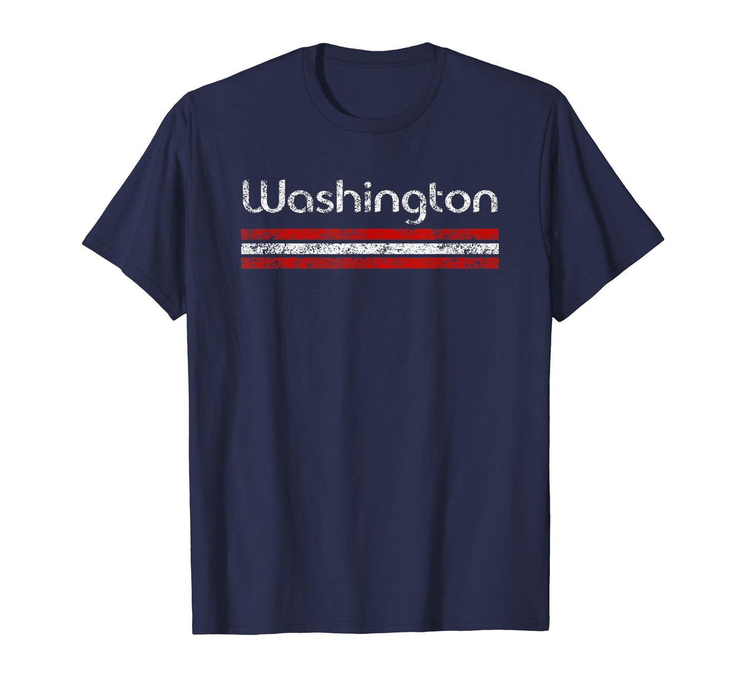 Washington D C Weathered Stripe T-Shirt - Novelty Apparel Men Women - T-Shirt, Sweatshirt, Hoodie