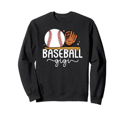Baseball Gigi Grandma Boho Sweatshirt - Casual Everyday Wear Unisex - T-Shirt, Sweatshirt, Hoodie