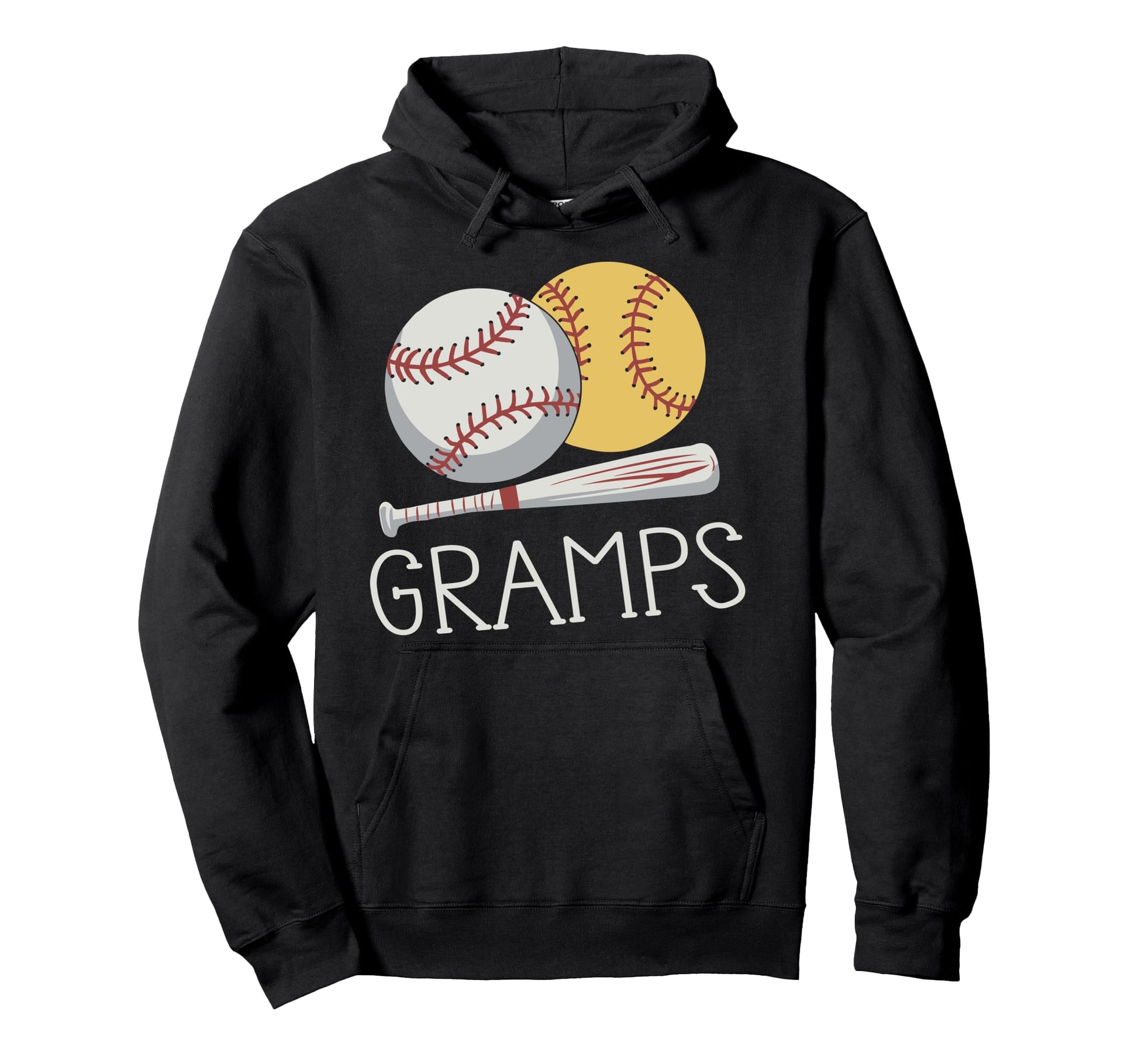 Baseball Softball Gramps Ball Gramps Hoodie - Minimalist Print Unisex - T-Shirt, Sweatshirt, Hoodie