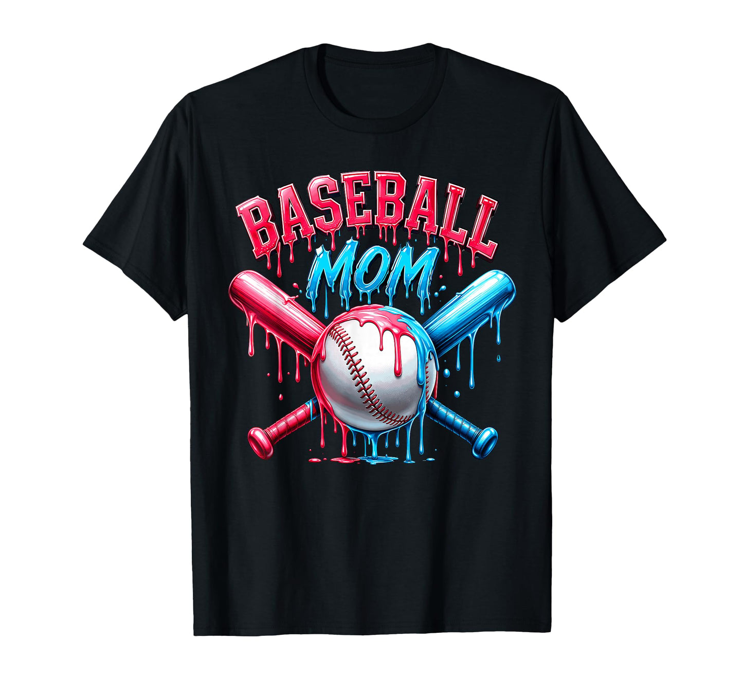 Baseball Mom Funny Mothers Day Ice Cream T-Shirt - Minimalist Print Unisex - T-Shirt, Sweatshirt, Hoodie