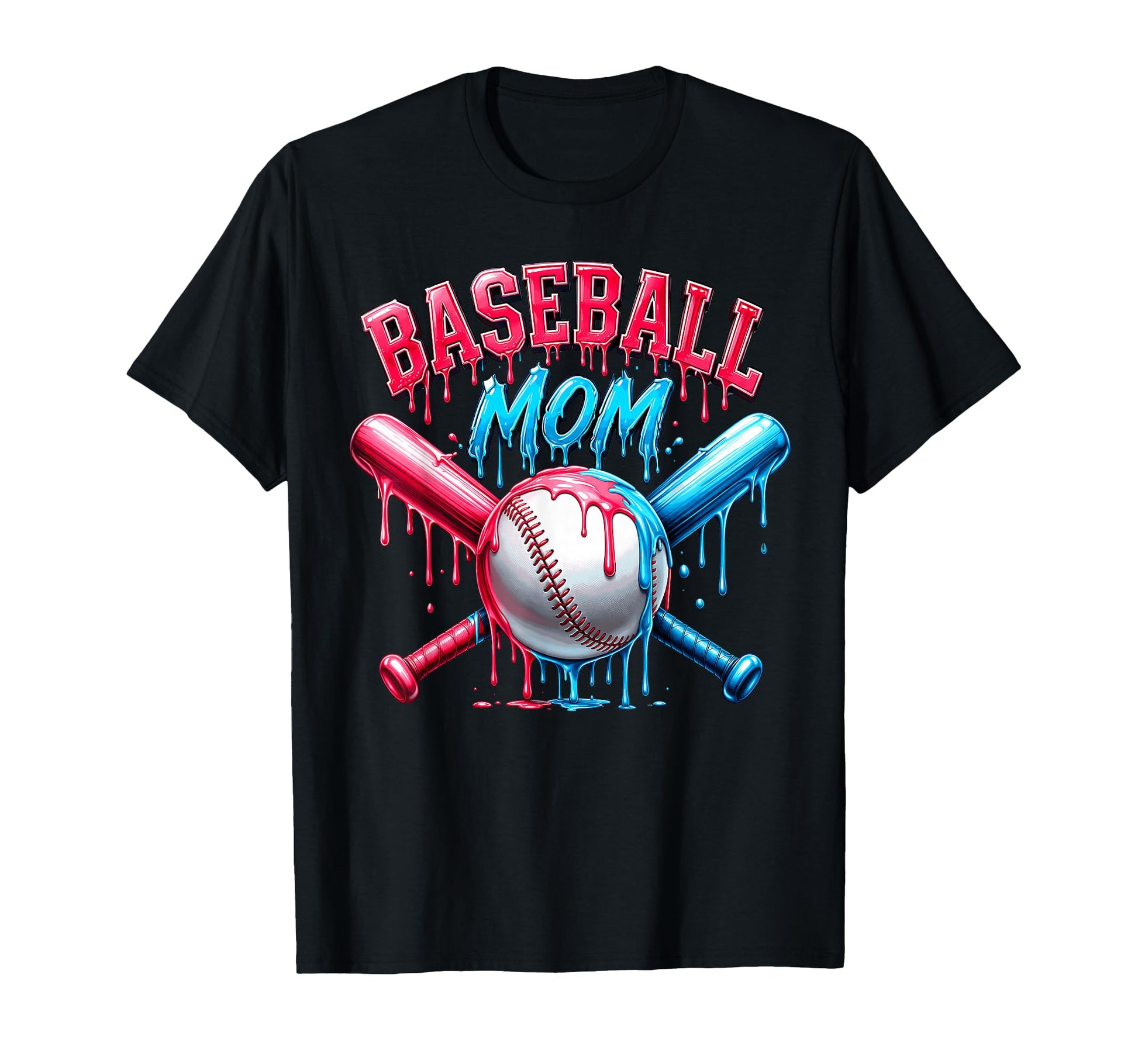 Baseball Mom Funny Mothers Day Ice Cream T-Shirt - Minimalist Print Unisex - T-Shirt, Sweatshirt, Hoodie