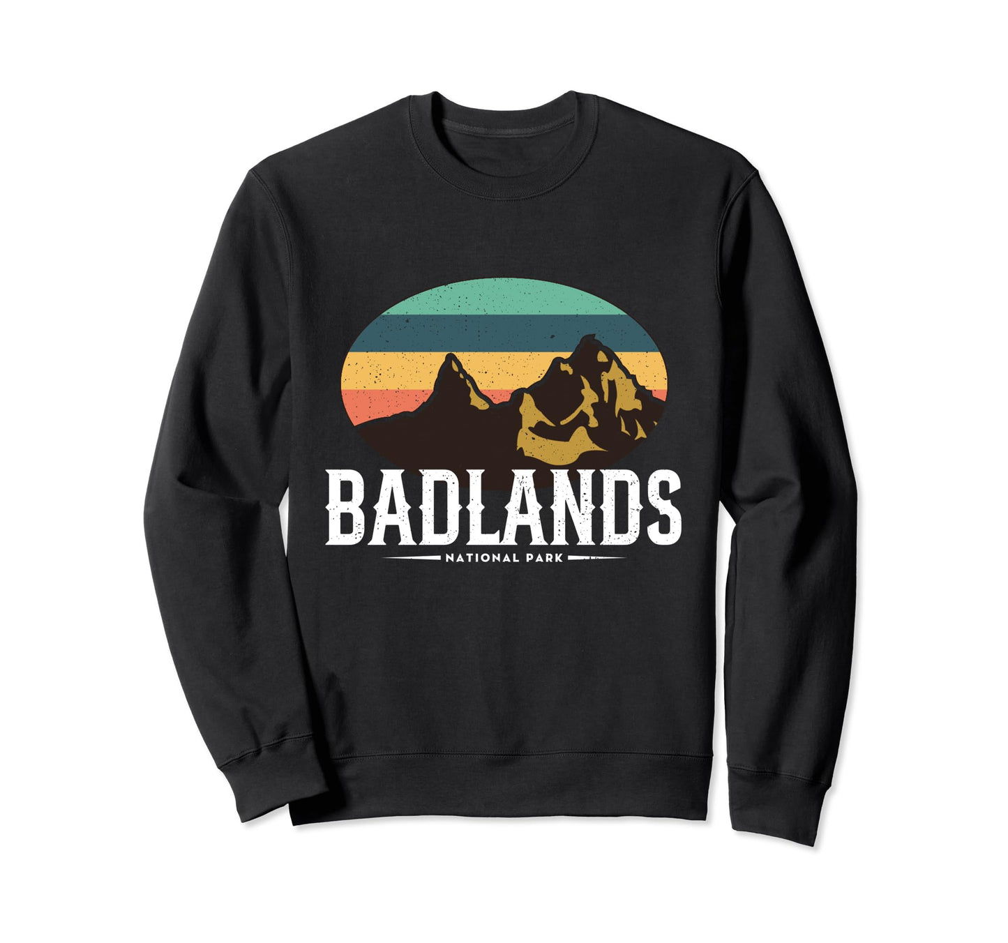 Badlands National Park Mountains Sweatshirt - Minimalist Print for Adults - T-Shirt, Sweatshirt, Hoodie