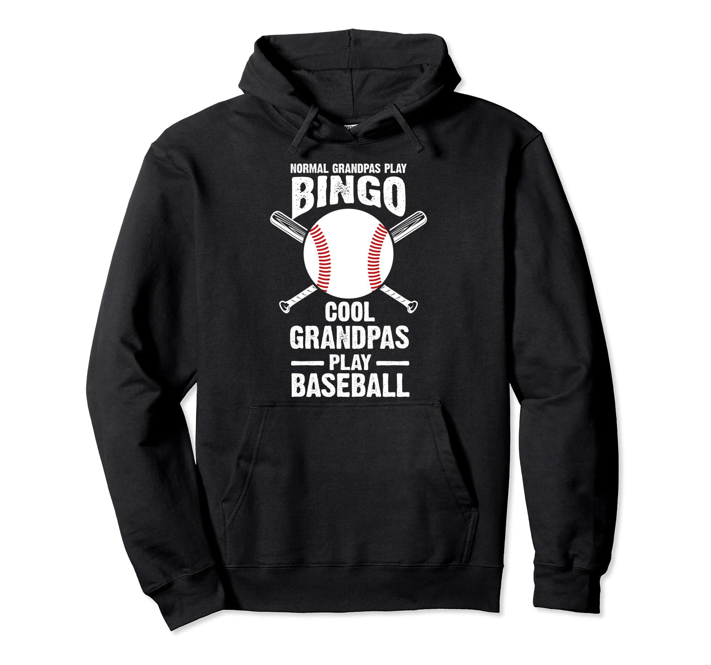 Grandpas Play Baseball Baseball Hoodie - Graphic Print Unisex - T-Shirt, Sweatshirt, Hoodie