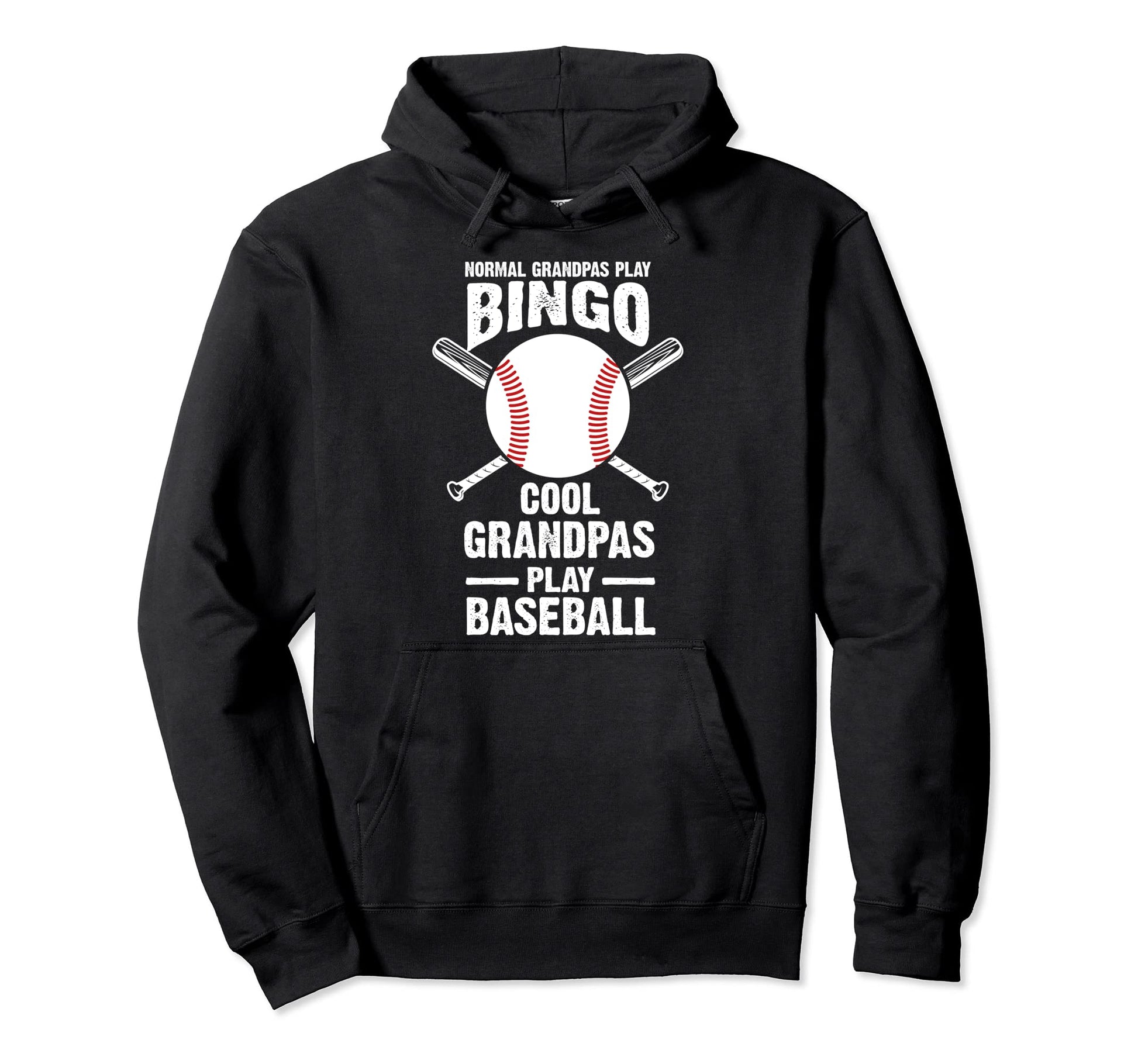 Grandpas Play Baseball Baseball Hoodie - Graphic Print Unisex - T-Shirt, Sweatshirt, Hoodie