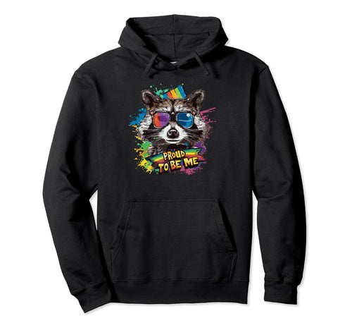 Funny Raccoon Love Sunglasses Summer Hoodie - Minimalist Print for Adults - T-Shirt, Sweatshirt, Hoodie